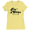 pie and chips   food of the gods Ladies Fitted T-Shirt