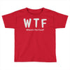 wtf where's the food Toddler T-shirt