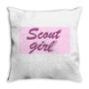 girl scout Throw Pillow