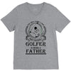 Golfer Father V-Neck Tee