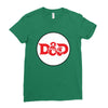black red Ladies Fitted T-Shirt