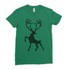 christmas deer Ladies Fitted T-Shirt