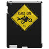 motorcycle caution sign iPad 3 and 4 Case