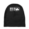 Drums - Problem Solved - Mens Funny Baby Beanies