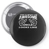 this is what an awesome uncle looks like   mens funny father's day Pin-back button