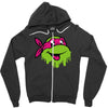 raph   tmnt facemelt Zipper Hoodie