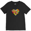 color flower V-Neck Tee