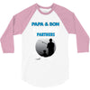 Papa And Son Fishing Partners For Life 3/4 Sleeve Shirt