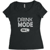 drink mode on Women's Triblend Scoop T-shirt