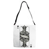 king of spades Adjustable Strap Totes