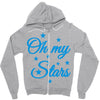 oh my stars adult Zipper Hoodie