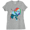 rainbow Ladies Fitted T-Shirt