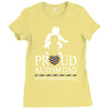 Proud Autism Dad - Autism Awareness Day Ladies Fitted T-Shirt