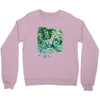 water lilies and nessy Crewneck Sweatshirt