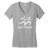 cross country high school running Women's V-Neck T-Shirt