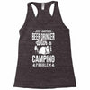 beer drinker camping!! Racerback Tank