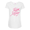 team miley Maternity Scoop Neck T-shirt
