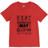 Born In May V-Neck Tee