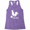 cock rides funny Racerback Tank