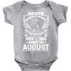 Never Underestimate Dog Rescuer Who Was Born August Baby Onesie