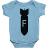 dropping f bomb Baby Bodysuit