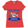 papa s service Ladies Fitted T-Shirt