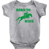 born to ride horse riding pony horse Baby Onesie