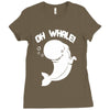 oh whale! Ladies Fitted T-Shirt