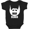 man beard funny mens Baby Bodysuit