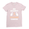 Me Against Uterine Cancer Ladies Fitted T-Shirt