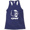 saw puppe horror Racerback Tank