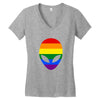 alien lgbt Women's V-Neck T-Shirt