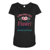 A November Girl Like A Flowers Maternity Scoop Neck T-shirt