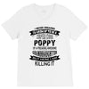 Super Cool Poppy Of A Freaking Awesome Granddaughter V-Neck Tee