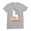 gay pride f#ck younicorn funny rude unicorn Ladies Fitted T-Shirt