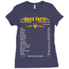 Aries Facts Zodiac Ladies Fitted T-Shirt
