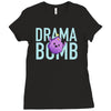 drama bomb Ladies Fitted T-Shirt