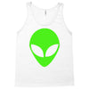 uomo alieno ufo stampa verde fluo divertente mitiche Tank Top