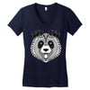 panda Women's V-Neck T-Shirt