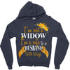 i'm not a widow i'm a wife to a husband with wings Zipper Hoodie