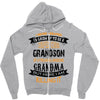 Super Cool Grandson Of A Freaking Awesome Grandma Zipper Hoodie