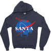 santa nasa parody Zipper Hoodie