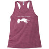 t rex hates pushups Racerback Tank
