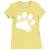 paw sticker vinyl decal Ladies Fitted T-Shirt