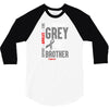 I Wear Grey For My Brother (Brain Cancer Awareness) 3/4 Sleeve Shirt