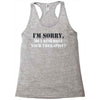 resemble your therapist Racerback Tank