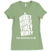 wibbly wobbly timey wimey talk whovian to me Ladies Fitted T-Shirt