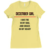 December Girl Ladies Fitted T-Shirt