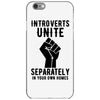 introverts unite separately in your own homes iPhone 6/6s Case