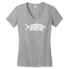 darwin'   fish Women's V-Neck T-Shirt